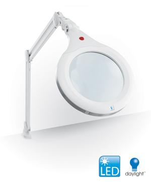 Daylight U25080 LED UltraSlim 1.75x White Magnifying Lamp XR (12W, 7in Lens, 50